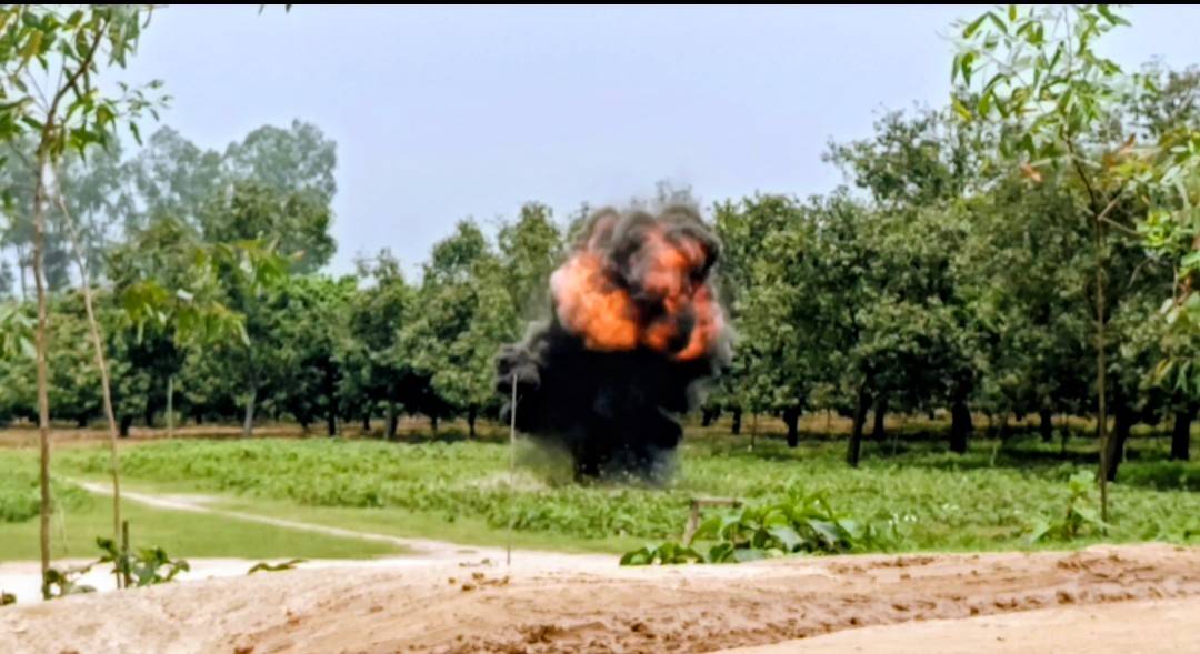 বিরলে উদ্ধার হওয়া কার্তুজ জাতীয় দ্রব্য ধ্বংস